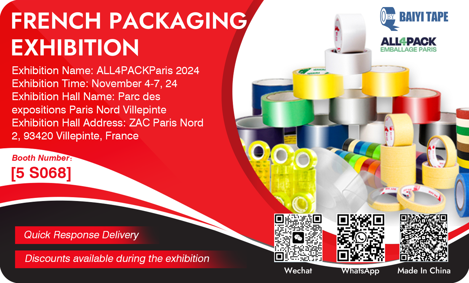 We will be exhibiting at the French Packaging Exhibition