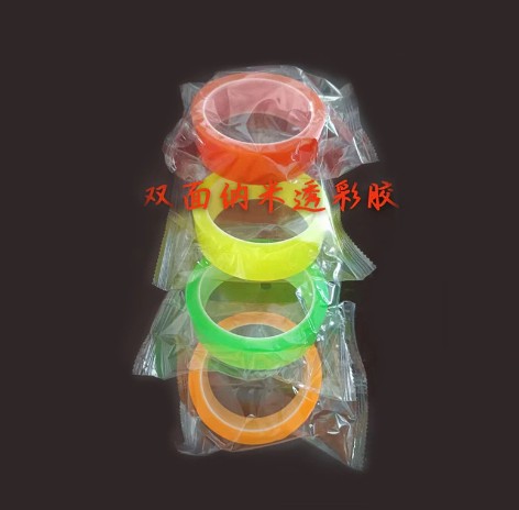Why can Double-Sided Nano-Colour Translucent Adhesive effectively hide glue marks during the bonding process?